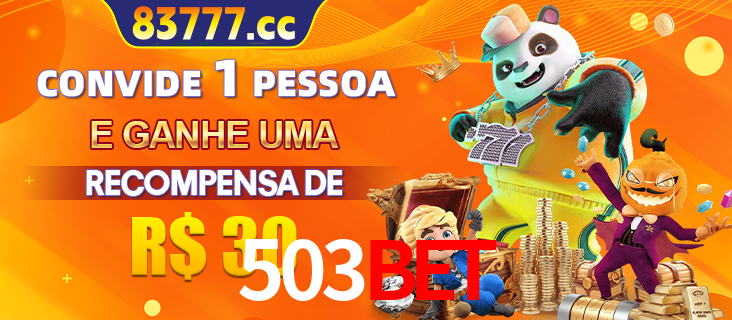 Banner institucional da 503bet sobre parceria de marcas e criação de uma marca de excelência, apresentando os mascotes de jogos populares como o Fortune Tiger.