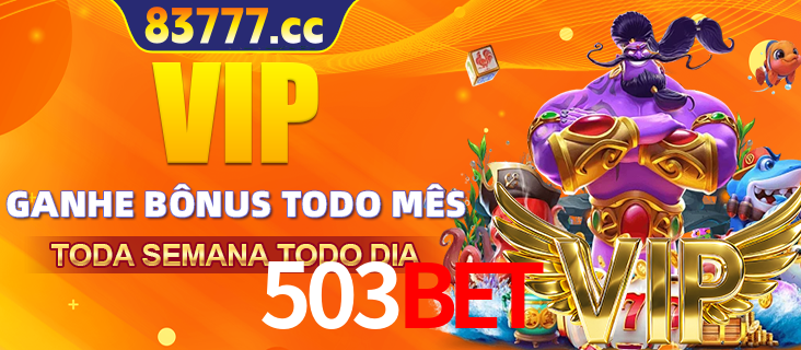 Banner promocional do 503bet oferecendo 100% de recompensas adicionais contínuas para quem fizer o login diário (Daily sign-in), com um mascote de coelho.